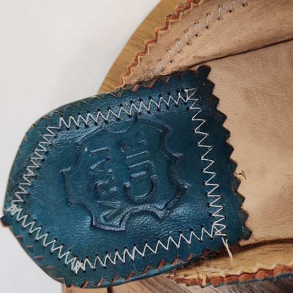 Vrai Cuir leather handmade pointy mules. Size 7 - Picture 4 of 7